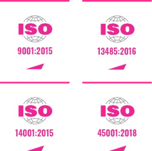 ISO Certifications: ISO 9001:2015, ISO 13485:2016, ISO 14001:2015, ISO 45001:2018